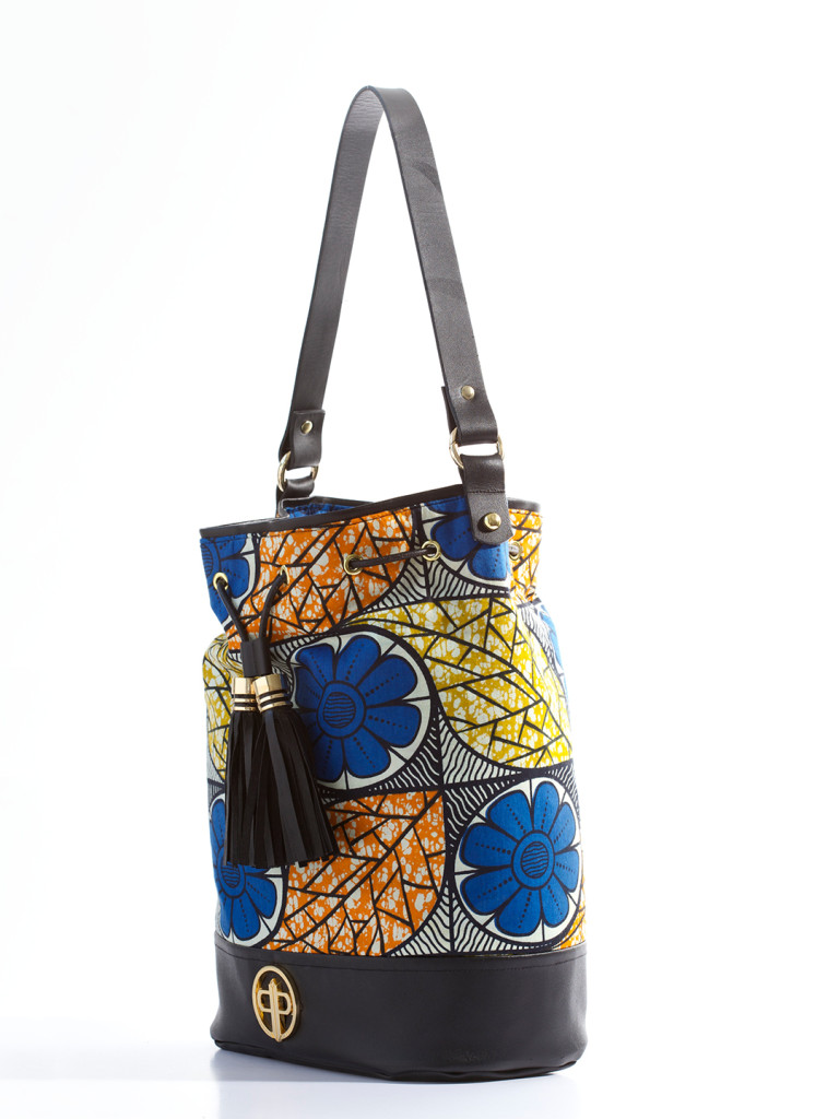 Multi-Colored Floral Ankara Bucket Bag – PrincePearl